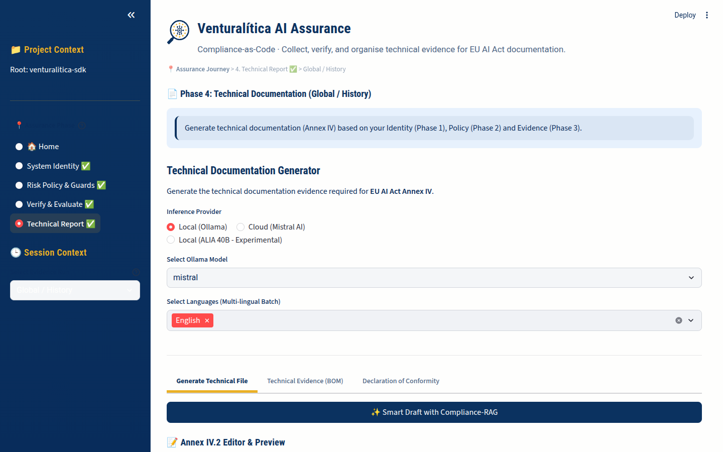 Phase 4 — Annex IV Generator