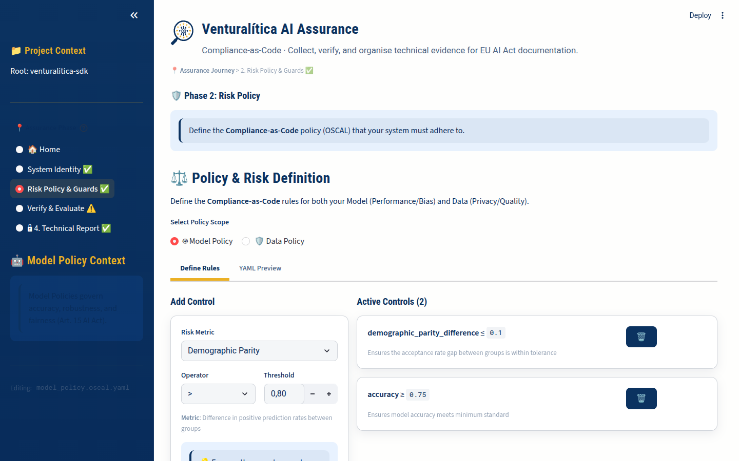 Phase 2 — Risk Policy Editor